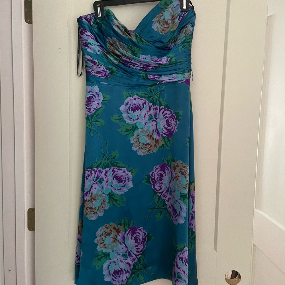 Betsy Johnson strapless swing dress